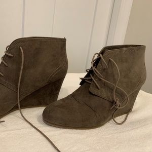Taupe Lace Up Bootie